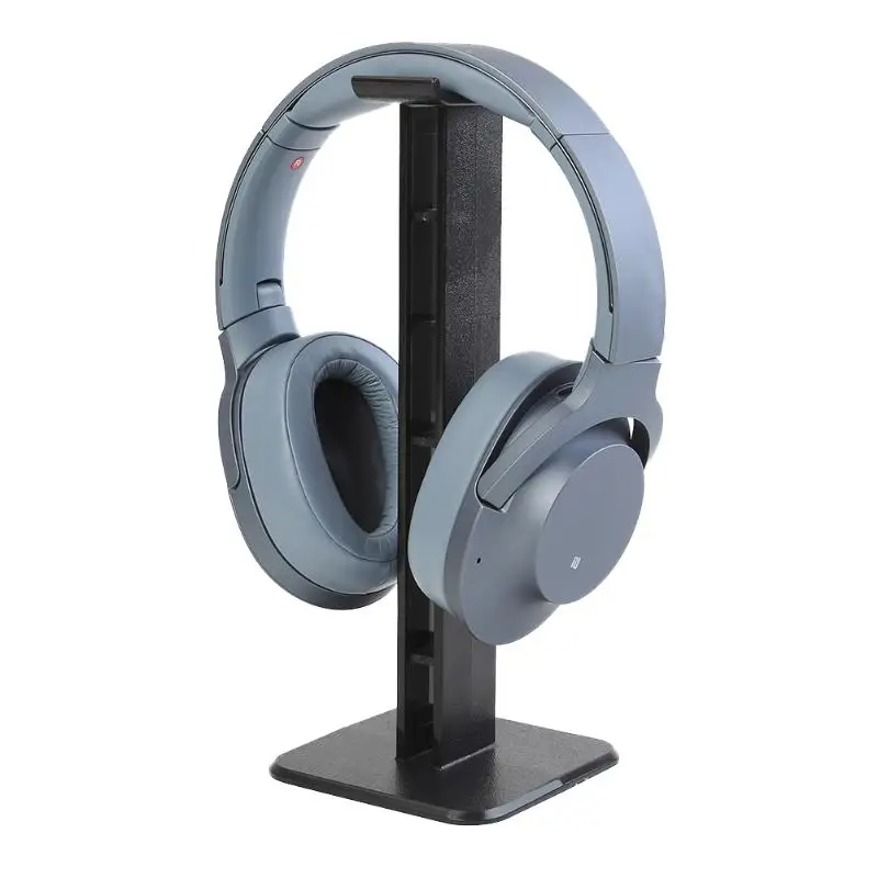 Plastic Headphone Stand Universal Headphone Desktop Display Hanger Wall Hook Mount Earphone Holder with Silicone Pad