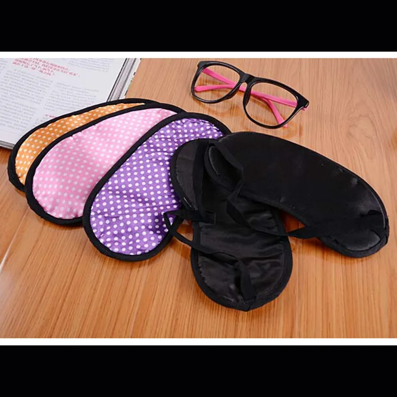 Маска для сна в мелкий горошек, против храпа, с повязкой на глаза, для путешествий, для сна, оттенок, хлопок, унисекс, забавный чехол, 2,3 см x 10,5 см, Блиндер