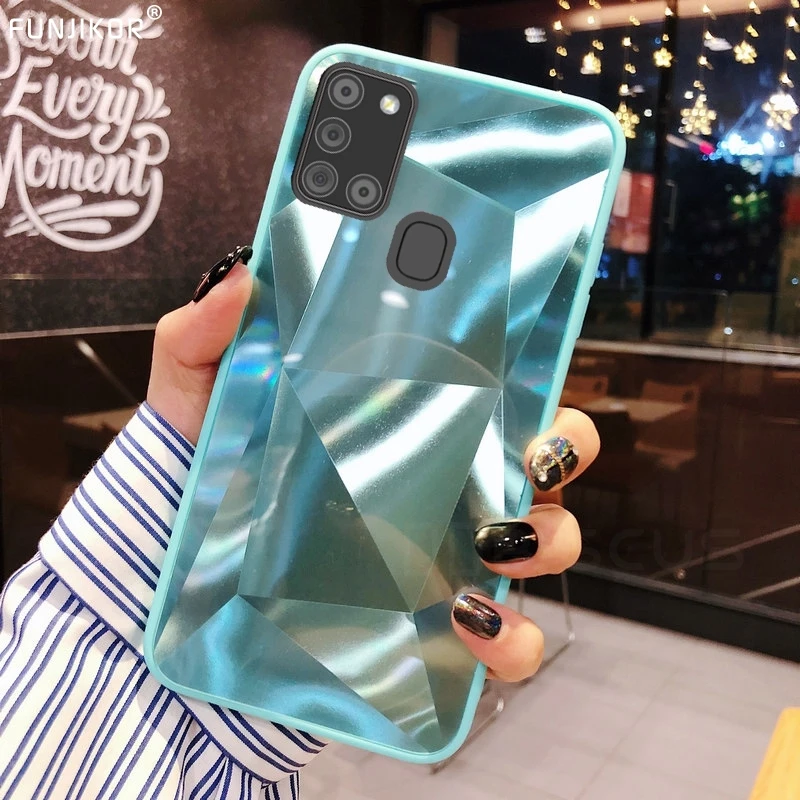 Алмазный зеркальный чехол Prism для Huawei P40 Lite E Y5P Y6P Y6S Honor 8X 8S 8A Pro 9S 9A 9C 9X 10i 20S на хонор 10