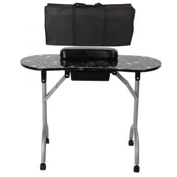 

Portable Nail Art Manicure Table Folding High Density Board Nail Art Desk with Bag for Nails Salon Foldable Manicure Table