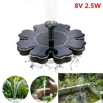 

Solar Water Pump Floating Panel Pool Sun Flower Shaped Solar Power Fountain Garden Landscape Garden Pond Watering Kit 8V 2.5W