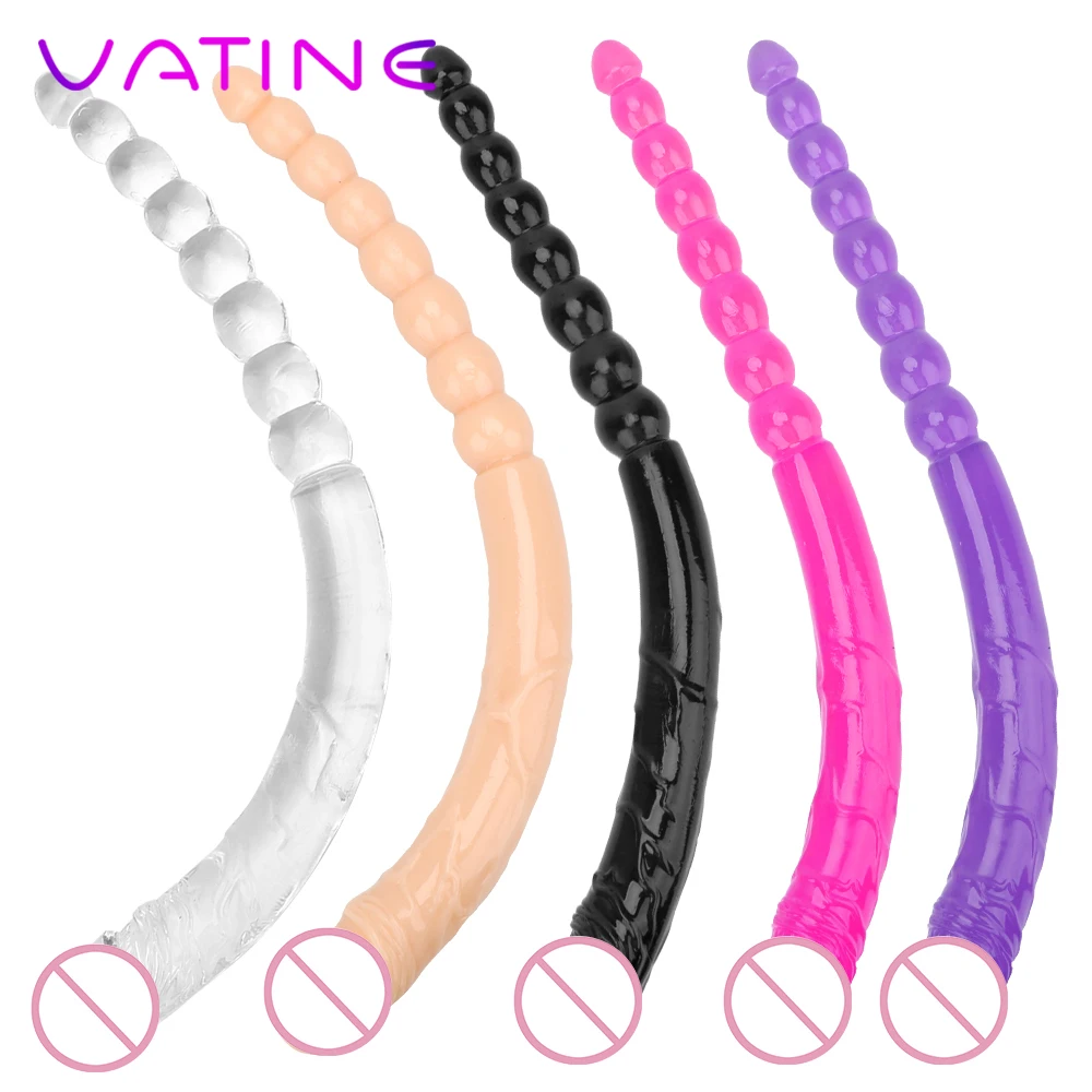 Vatine Double End Dildo Anal Beads Super Long Artificial Penis Man