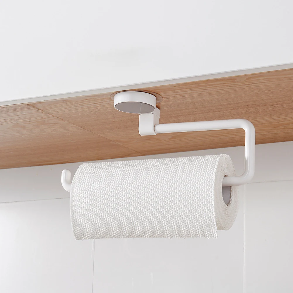 Kitchen Shelf From Punching Non-trace Bathroom Towel Paper Towel Paper Rack Mounts Receive Frame wc toilet paper holder gift