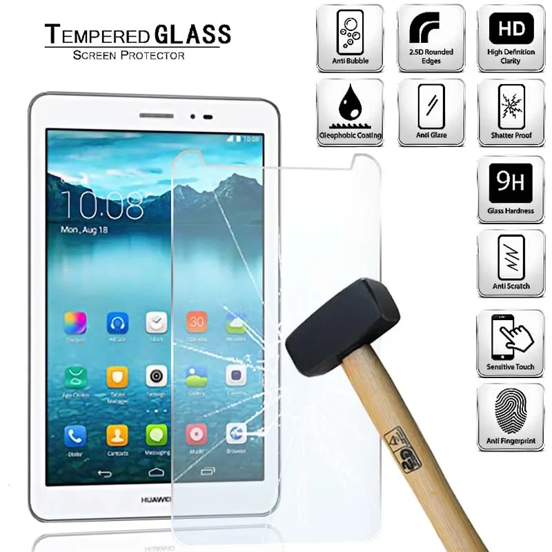 Pellicola Proteggi Schermo In Vetro Temperato Per Tablet Huawei Mediapad T1 / Honor T1 8.0 Pellicola Temperata Antideflagrante Per Tablet
