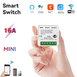 Mini Tuya Wifi Smart Switch 2 way Control Timer Work With Alexa Google Home Remote Control Smart Home Life Gadgets 16A 100-240V