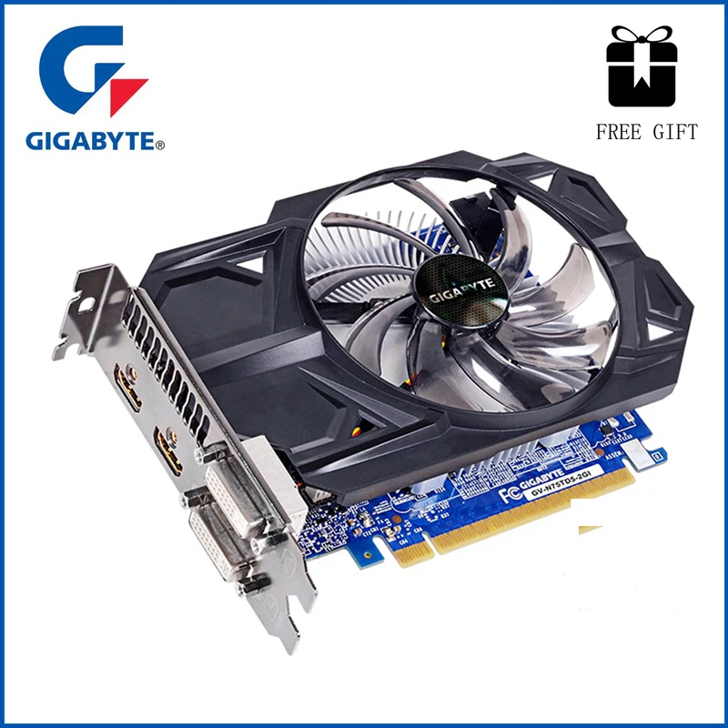 

GIGABYTE Graphics Card GTX 750 Ti with 128 Bit NVIDIA GeForce 2GB GDDR5 for PC Hdmi Dvi Used VGA Cards gtx 750 ti GPU Video Card