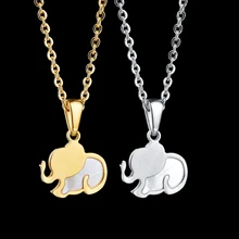 

Stainless Steel Punk Rock Vintage Animal Elephent Pendant Necklace Hip Hop Retro Fashion Jewelry Necklaces for Women Men