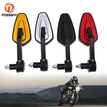 POSSBAY-Espejo retrovisor Universal para motocicleta, 1 par, 7/8 ", 22mm, para BMW y Harley