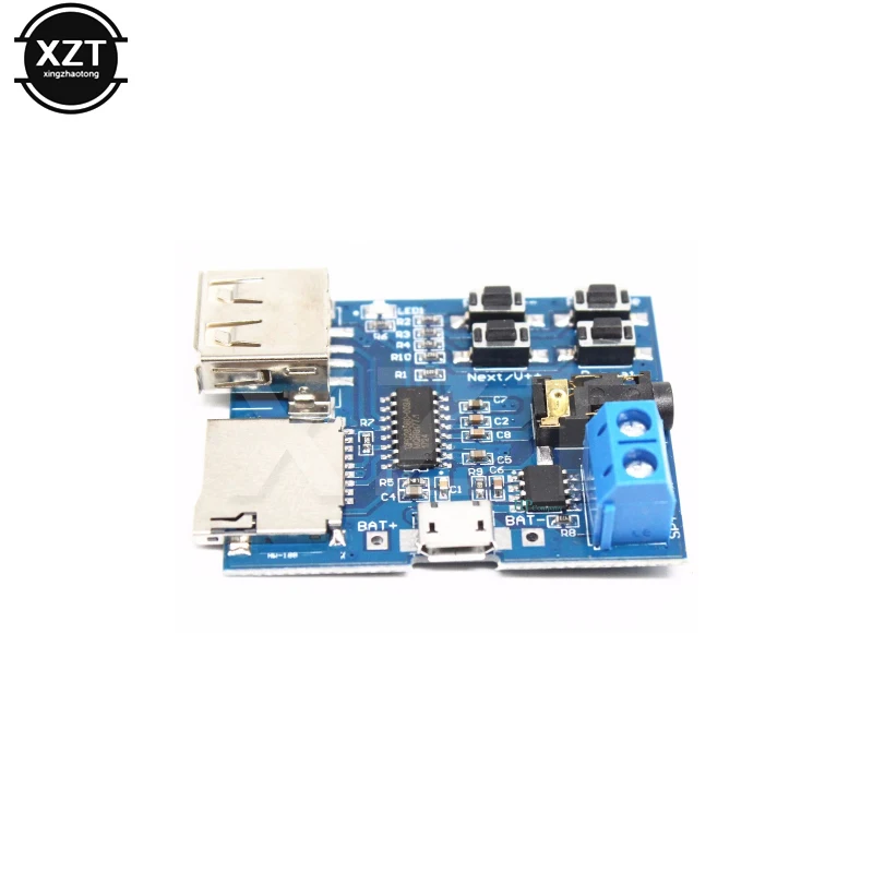 Placa decodificadora Mp3 no destructiva, amplificador incorporado, módulo mp3, tarjeta TF, reproductor de decodificación de disco U