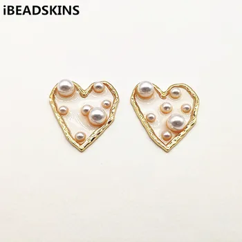 

New arrival! 38x33mm 50pcs heart shape charm for earrings accessories,Earring parts,hand Made Jewelry Earring DIY