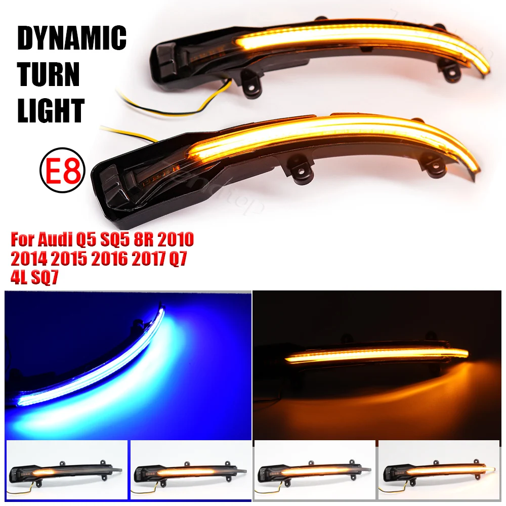 

Динамичессветодиодный Светодиодные поворотники, лампы для напоминаний, автомобильные аксессуары для Audi Q5 SQ5 8R Q7 4L SQ7 2010 2014 2015 2016 2017