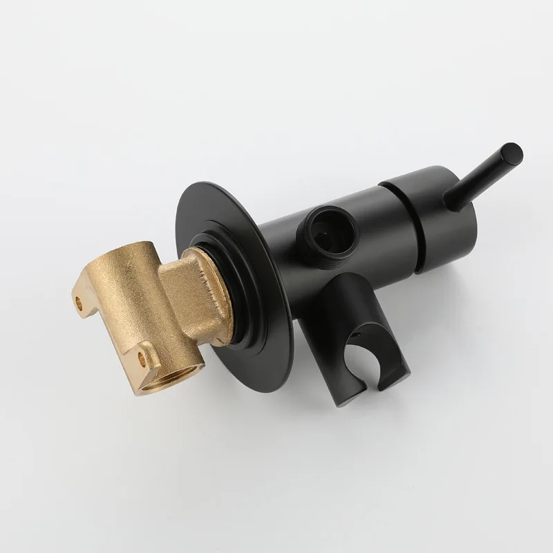 Black Bidet Faucet Shower Tap Cold and Hot High Pressure Bathroom All Brass Spray Gun