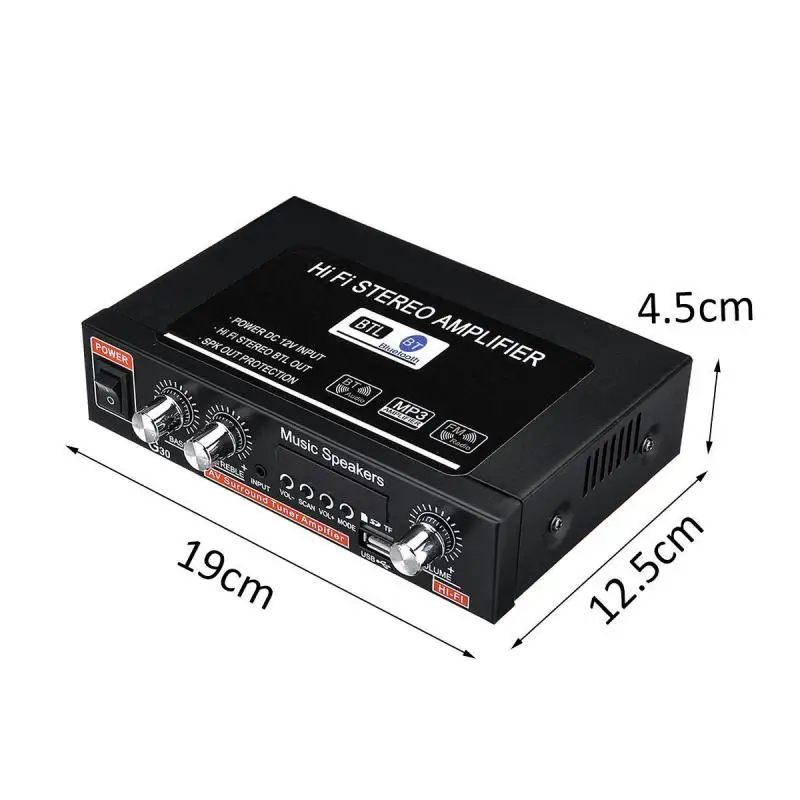 800W EU/US G30 Audio Amplifier Amplificador Digital Home Power Hifi Stereo Subwoofer Music Player With Remote Control