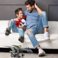 Walking Electric Dinosaur Cool Lights Dynamic Music Singing S-Shaped Bionic Wings Tail Swing Tyrannosaurus Rex Animal Dinosaur 2