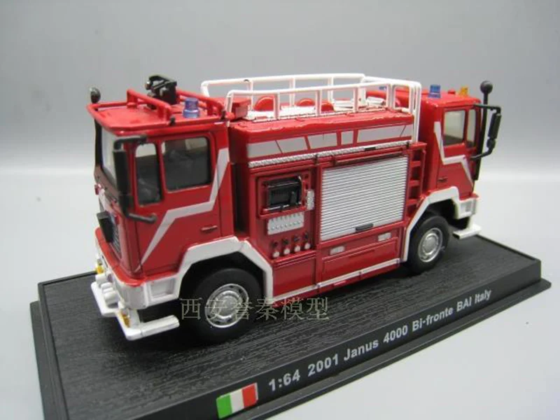 Amer 1/64 JANUS 4000 BI-FRONTE Баи имитация двухголовая модель пожарного грузовика из сплава пластиковая игрушка автомобиль Коллекционная фурнитура с моделью