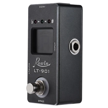 

Rowin Lt-901 Guitar Tuner Effect Pedal Mini Chromatic True Bypass Lcd Display Digital Pedal Guitar Parts Accessories