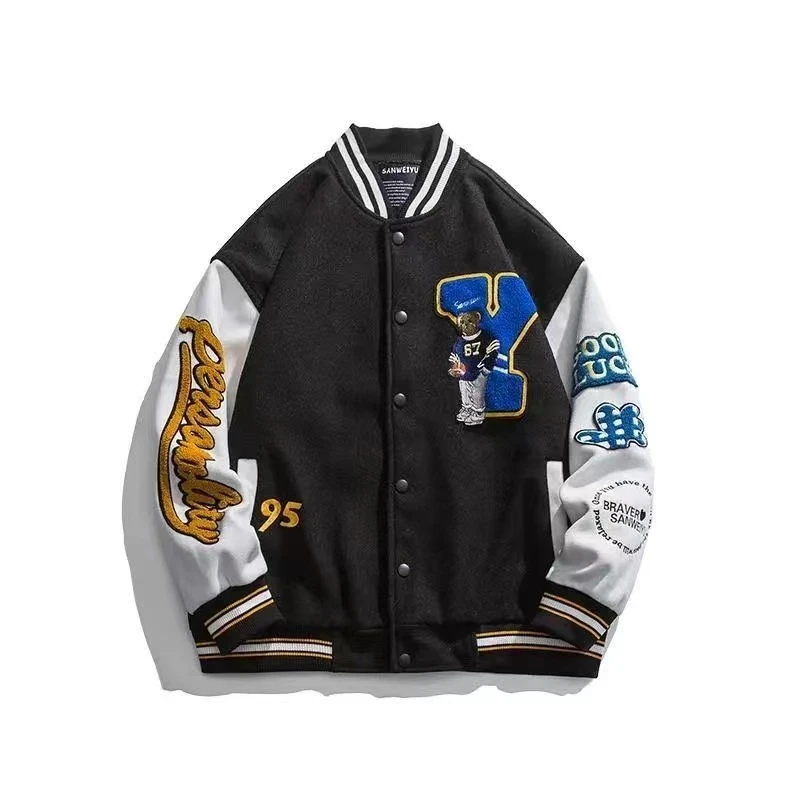 Chaqueta bomber Retro Para hombre y mujer, chaqueta de béisbol unisex, estilo equipo escolar, hip hop, ropa de calle, otoño de 2022| chaquetas básicas| - AliExpress