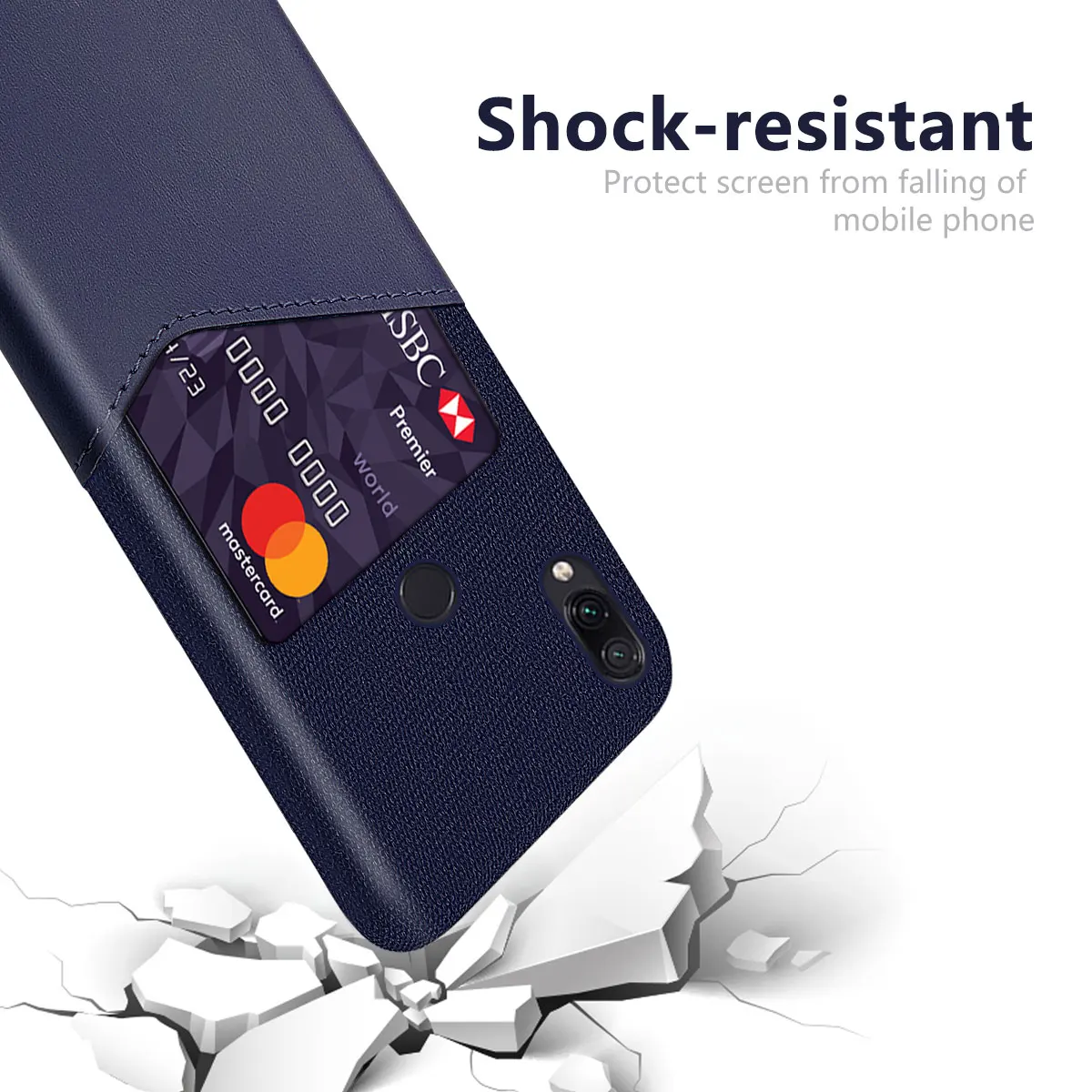 DCK кожаный жесткий карточка из ткани защитные телефонные чехлы для Xiaomi Redmi Note 8 7 Pro 7Pro 6 Pro Note 4 4X S2 Y2 чехол для телефона