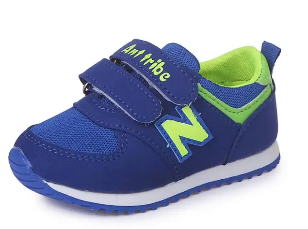Осенняя Новая модная спортивная обувь для детей, модная мягкая мужская обувь для отдыха, подходит для туризма - Цвет: Синий