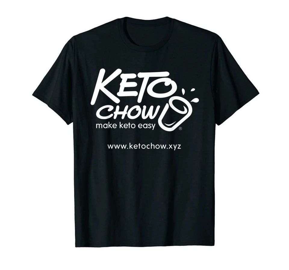 Черная футболка Keto Chow Make Easy Diet Health Life Foody S 3Xl 2Xl 24Xl|Футболки| |