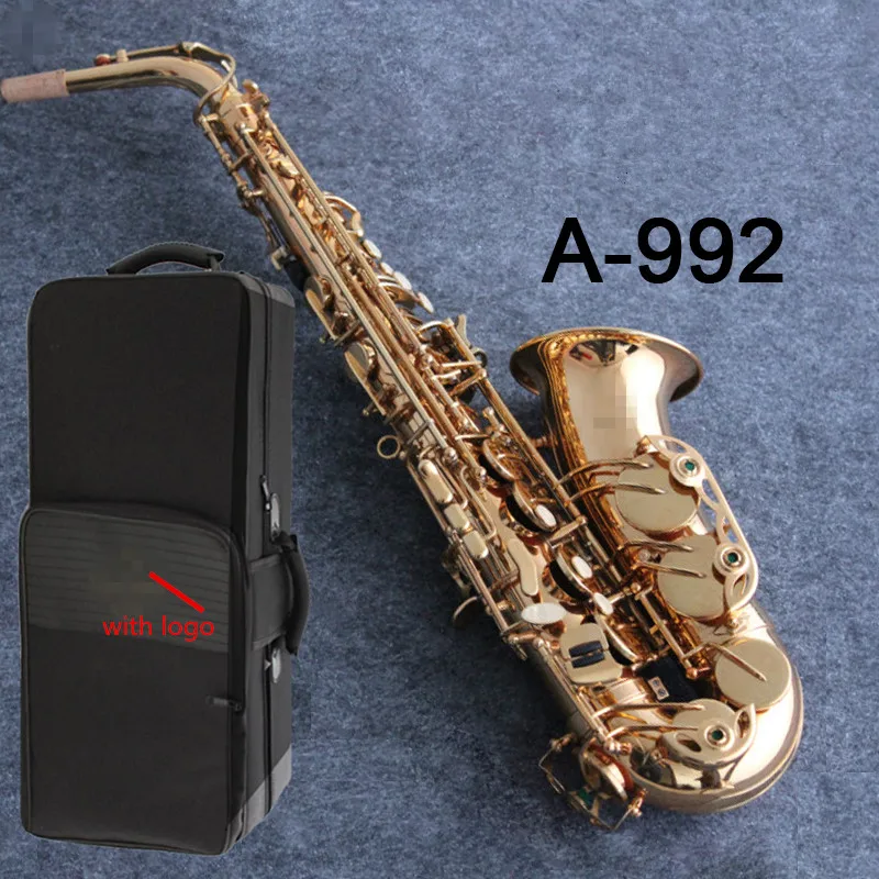 

Japan Brand Saxophone Alto YGISAWA A-992 Golden Sax Alto Lacquer gold saxofone brass Musical instrument With Case mouthpiece