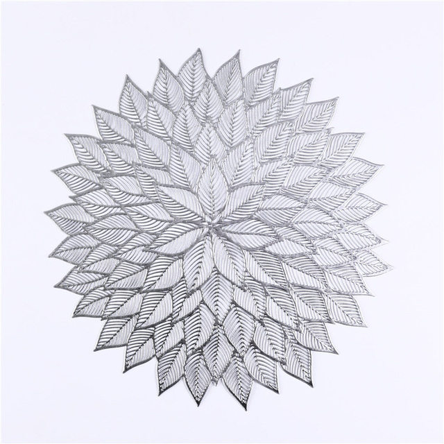 Round Placemats Non-slip Kitchen Table Mats Insulation Pads  Cup Coaster Western Steak Plate Pad Hotel Restaurant Home Decor