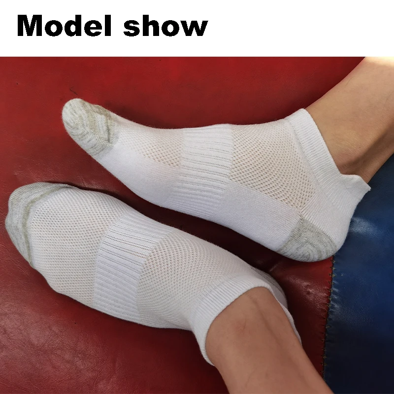 Men Ankle Socks – Breathable Summer Mesh Sports Socks, Plus Size 44-48