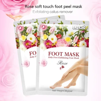 

EFERO Exfoliating Feet Masks Foot Peel Mask Socks for Pedicure Spa Remove Dead Skin Heels For Woman Men Skin Care 1Pair=2pc