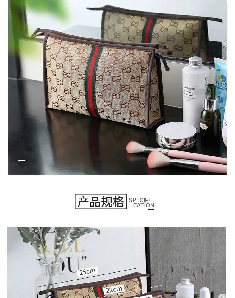 Корейский стиль переноски косметический портативный мешок кормящих большой емкости мешок западный стиль двойной е багажная сумка