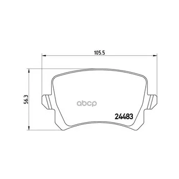 

Brake pads disc rear. Audi Q3 (8ub 8ug) 06/11- / Seat Alhambra (710 711) 06/10- /SKO Brembo art. p85109