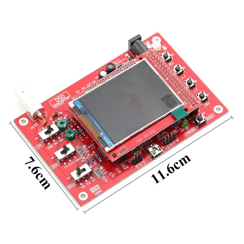 Мини цифровой осциллограф DIY Kit SMD части предварительно припаянный электронный Обучающий набор 1MSa/s Usb портативный аналоговый бандаж 0-200 кГц
