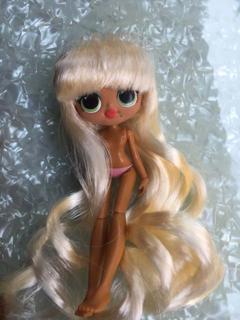 Мода сестра кукла голова игрушка черные волосы девушка кукла игрушка волосы кукла игрушка часть девушка мода Сделай Сам туалетный игрушечный парик 1/6 куклы парики - Цвет: head with body