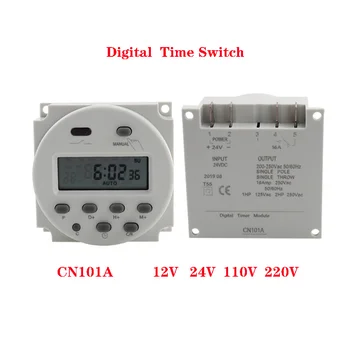 

CN101A LCD time switch 12V 24V 110V 220V Time Relay Street lamp billboard power supply timer without waterproof box