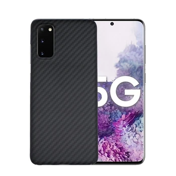 

Ultra-thin Carbon Fiber Phone Case Back Cover Shell for Samsung S20/S20+/S20 Ultra Smart Phones Shockproof Phone Shell Cover
