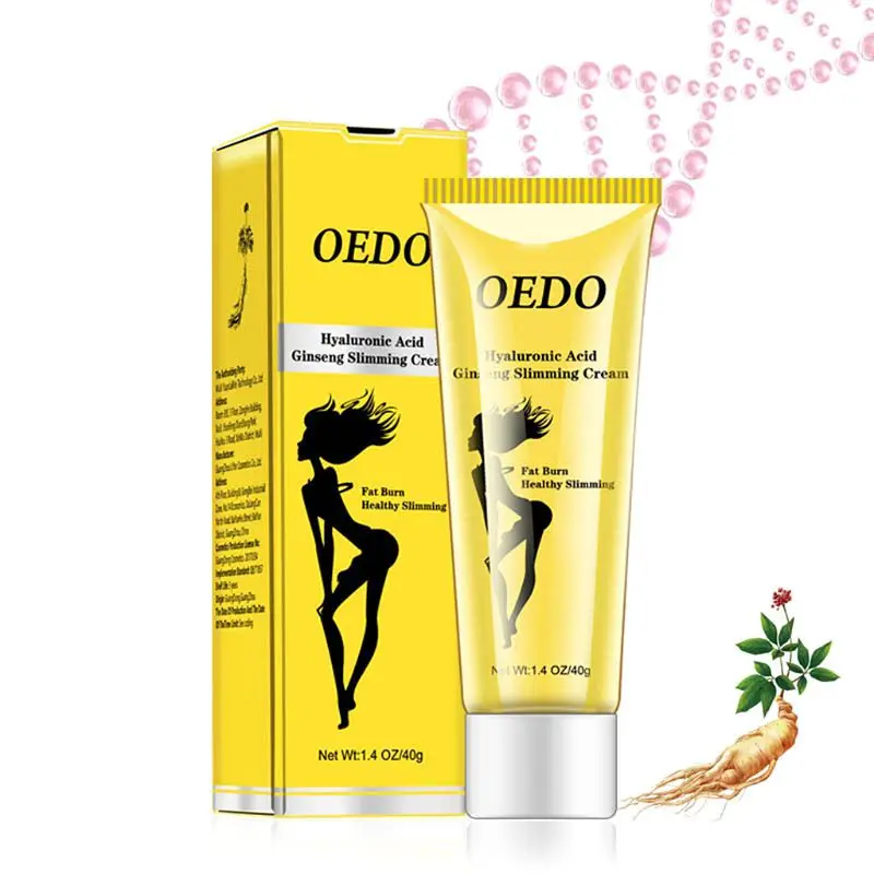 

OEDO Hyaluronic Acid Ginseng Slimming Cream Reduce Cellulite Lose Weight Burning Fat Health Care Cream 40g