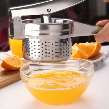 

Stainless Steel Potato Press Crusher Kitchen Cooking Manual Juicer Handheld Ginger Mincer Tools Kitchen Accessories new