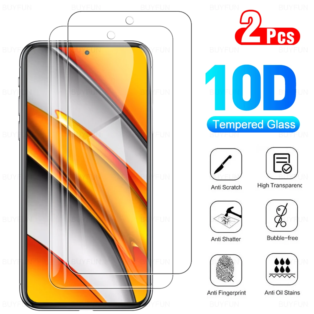 2 шт., Защитное стекло для экрана Xiaomi Mi Poco F3 X3 Pro GT M3 M3Pro X3NFC PocophoneF1 6,67 дюйма, закаленная пленка M2012K11AG
