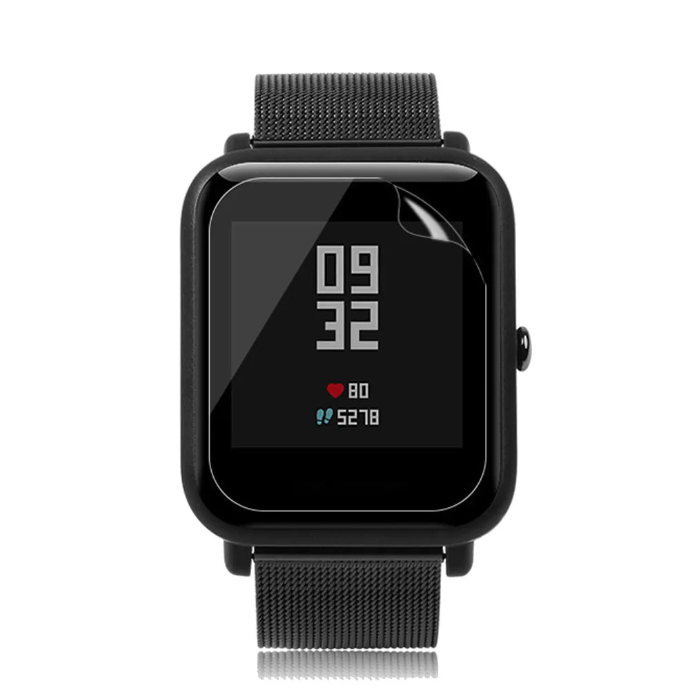 Прозрачная защитная водонепроницаемая пленка для Xiaomi Huami Amazfit Bip Youth Watch Прозрачный экран 3 шт. аксессуары для часов