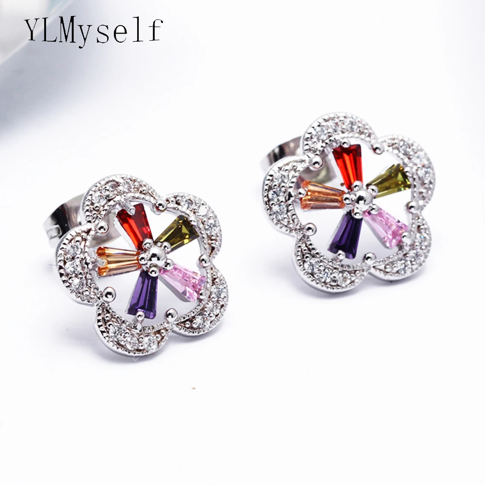 Colorful stud earrings (2)