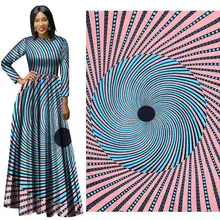 Розовый голландский подлинный ткань из восковой ткани для свадебного платья костюм 6 ярдов Африканский принт батик ткань из Анкары и Нигерии воск