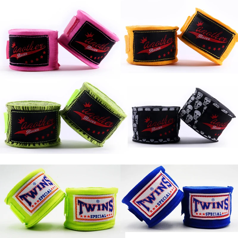 

One Pair/set TWINS/Anotherboxer 2.5M/5M Boxing Hand Wraps MMA Kick Boxing Handwraps for Training 5cm Width Bandages Muay Thai F