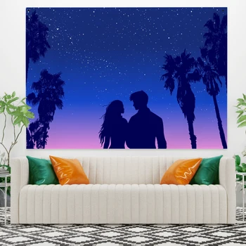 

Cassisy Wall Hanging Tapestry Wall Hanging Beach Carpet Star Trees Tapestries Picnic Gift Printed Home Art Psychedelic Decor