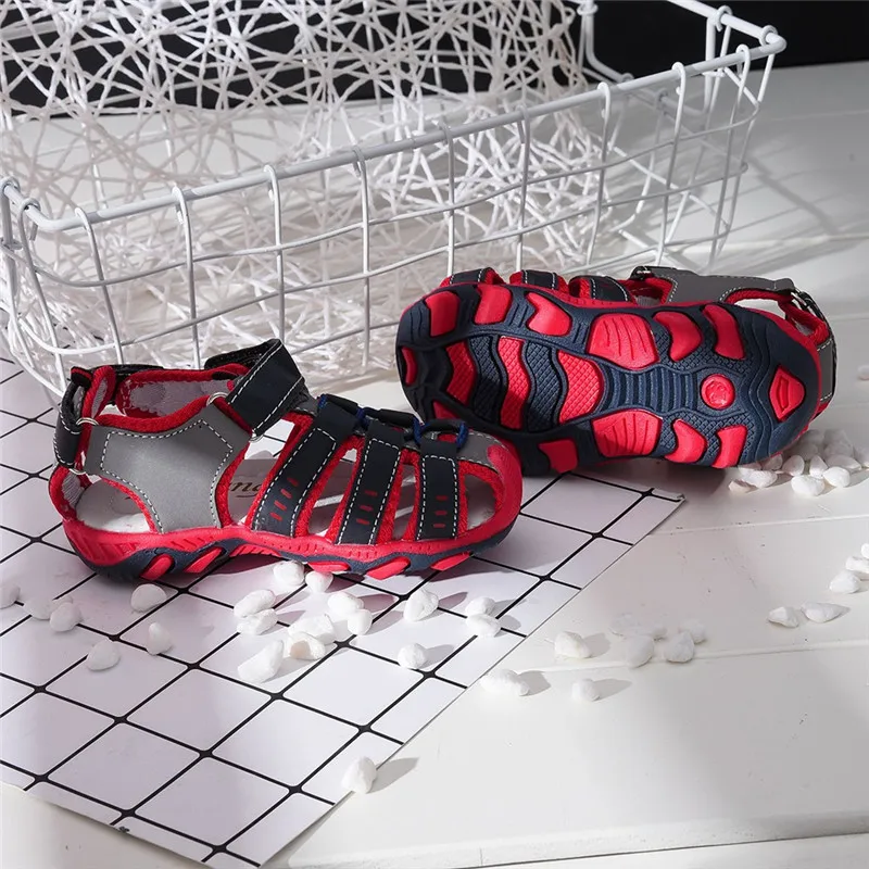 Boys And Girls Sandals Closed Toe Beach Shoes Children Non-slip Soft Bottom Children's Sandals Non-slip Summer Sandals