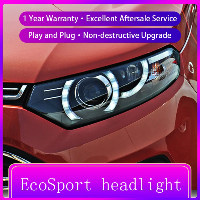 

Фасветильник светодиодные дневные с биксеноновым проектором, для Ford Ecosport 2013-2015