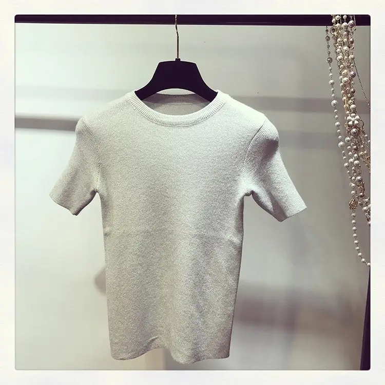 Топы Blusa Tumblr высокая растягивающаяся футболка в американском и Европейском стиле