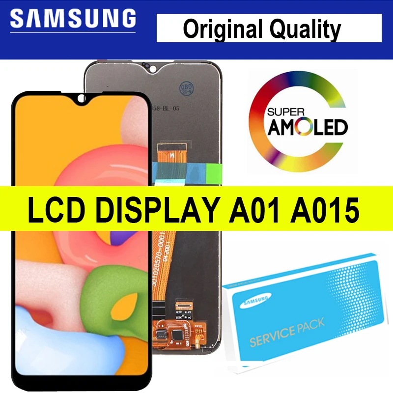

10PCS/LOT Original LCD For Samsung Galaxy A01 A015 LCD Display Touch Screen Digitizer A015F A015G A015DS Repair Parts