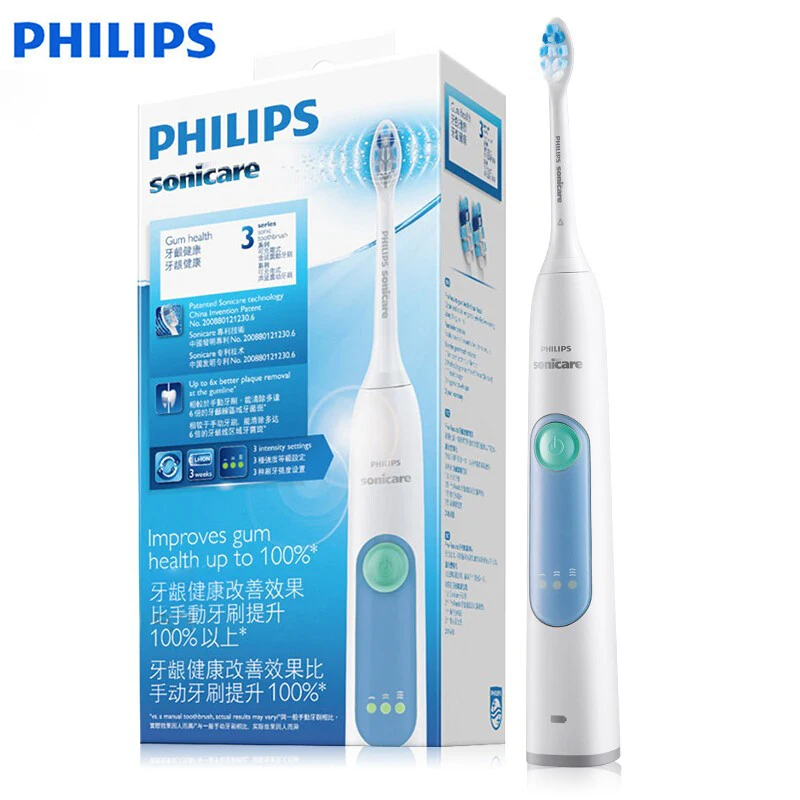 

Philips Sonic HX6616/50 Vibration Electrict Toothbrush with 3 File Strength Selection and Working Time 84 Hours for The Adults
