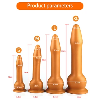 Soft Long Anal Plug Dildo Huge Butt Plug With Suction Cup Adult Erotic Sex Toys for Woman Men Prostate Massgae Big Anus Dilator 6