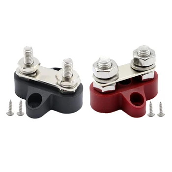 

2x Marine Boat 48V M8 (5/16')+M6 (1/4') Terminal Distribution Studs Block