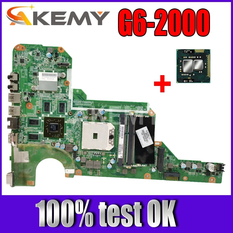 683030 001 материнская плата для Hp G4 G6 2000 G7 основная 501 DA0R53MB6E0 DA0R53MB6E1 7670M полный тест